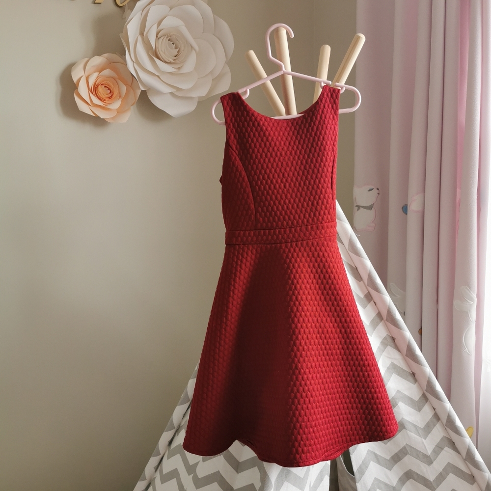 Sugar plum Christmas red dress 7t